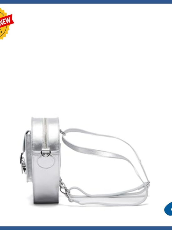 Leather Heart Backpack with Adjustable Straps, Crossbody Option main image 4
